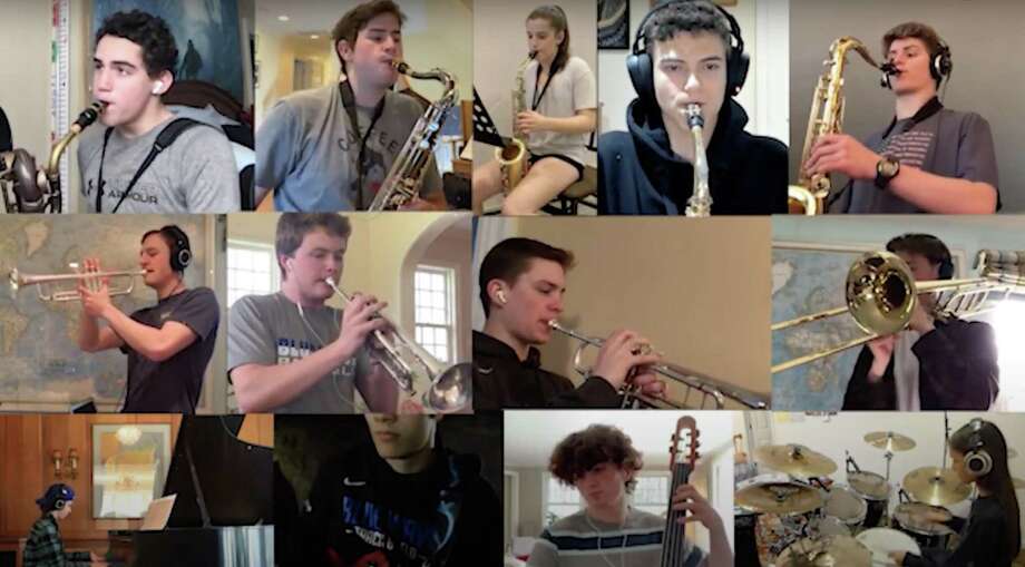 video: darien high jazz ensemble performs to surprise teacher