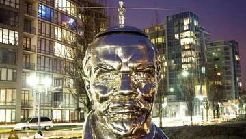 A Head Turning Sculpture Of Russian Revolutionary Vladimir Lenin By The