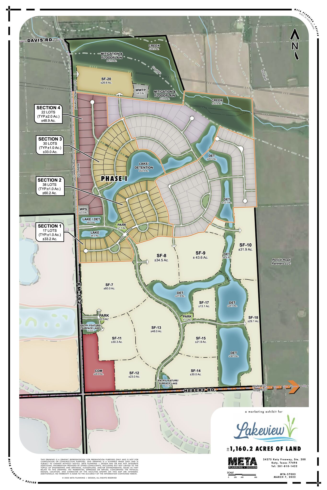 New Master Planned Community With Acre Lake Planned For Waller