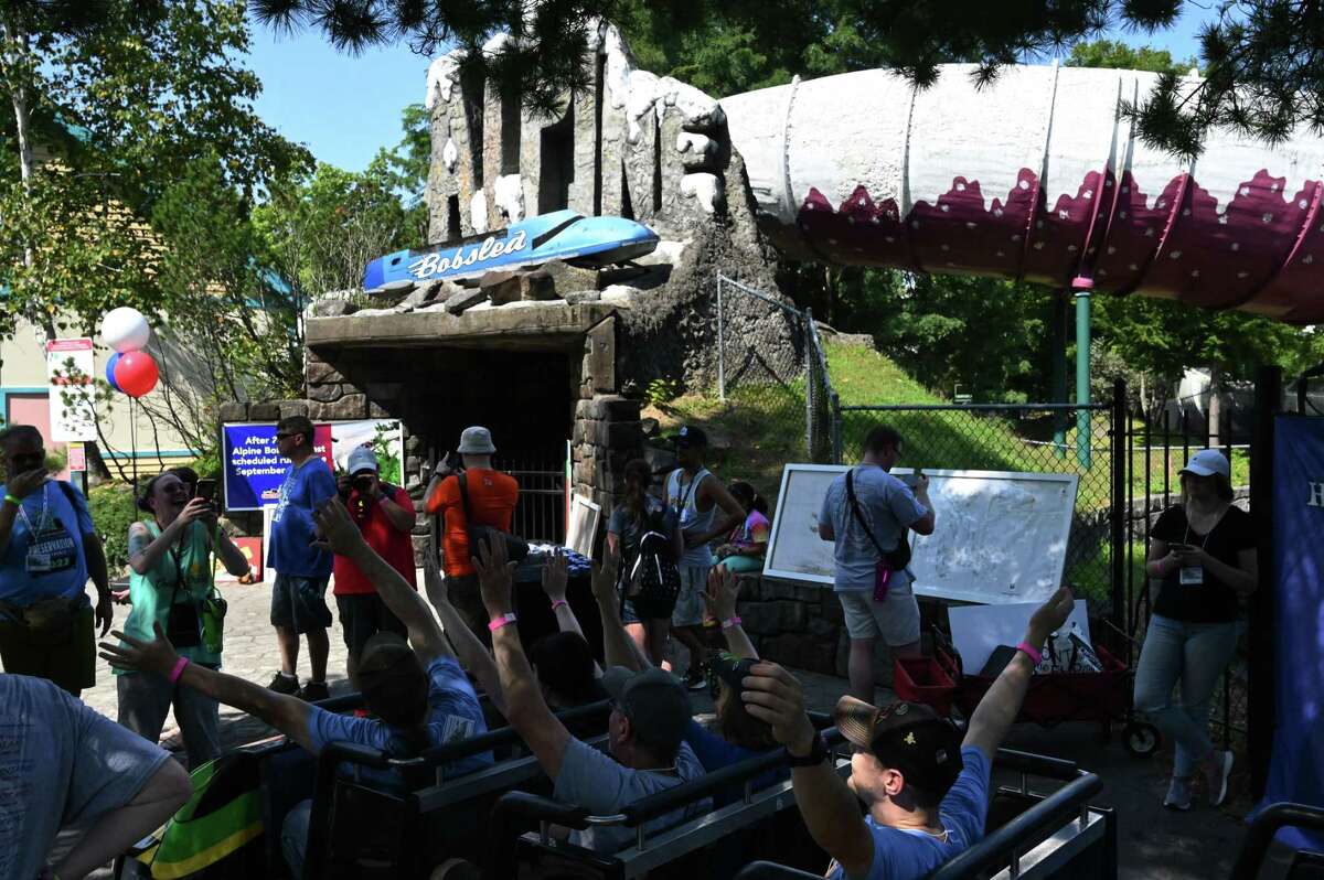 One Last Ride On Six Flags Great Escape S Alpine Bobsled