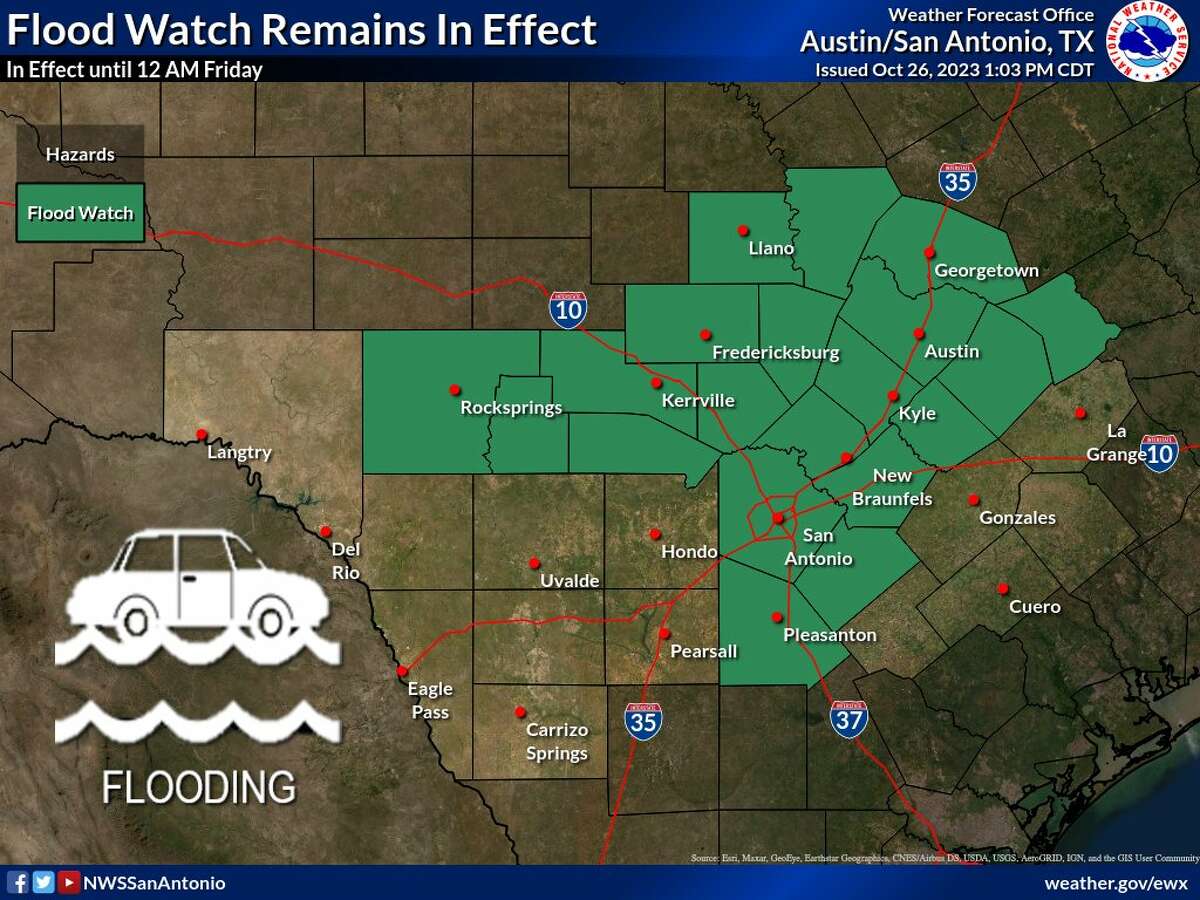 Flood Watch Extended To Midnight And Now Includes San Antonio