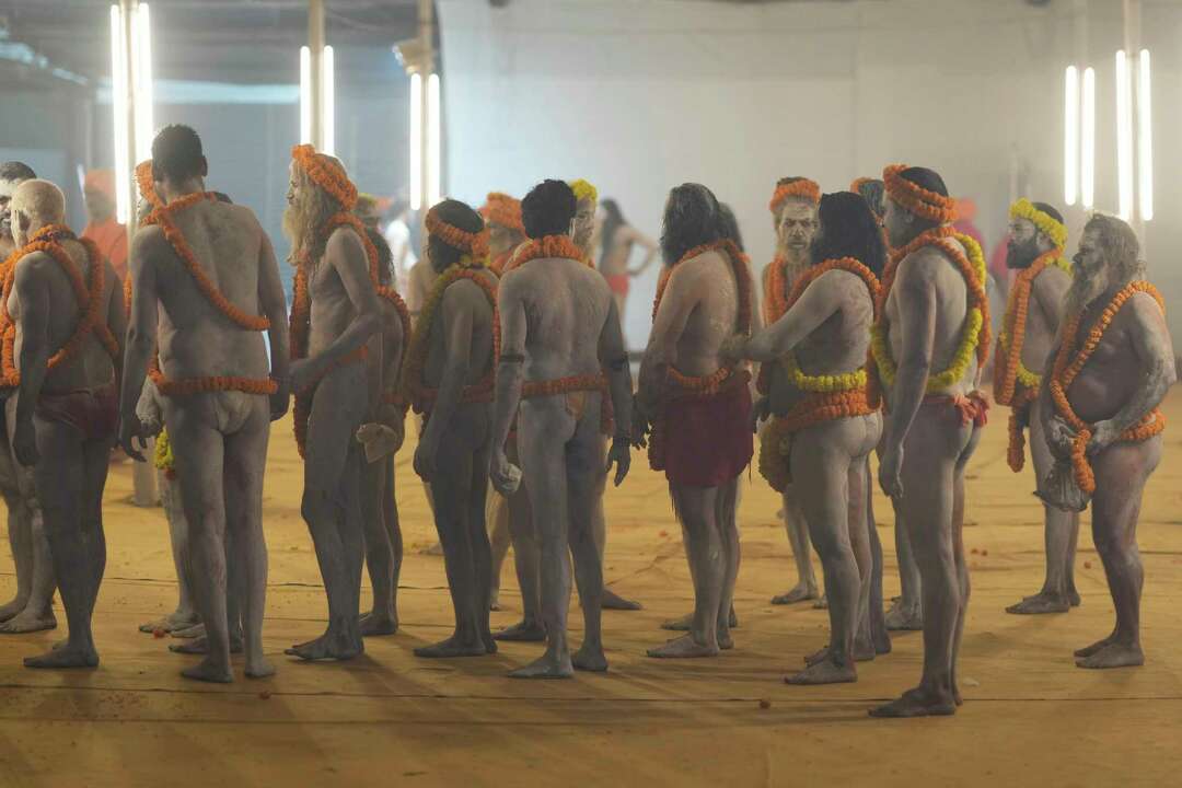 Naked Ash Smeared Hindu Ascetics Take Holy Dips At The Maha Kumbh Festival