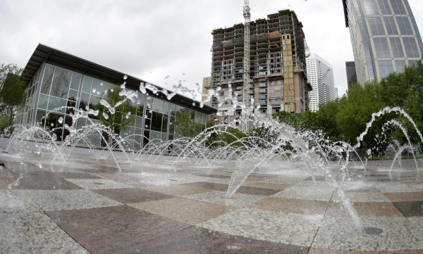 The New Discovery Green Park In Downtown Houston