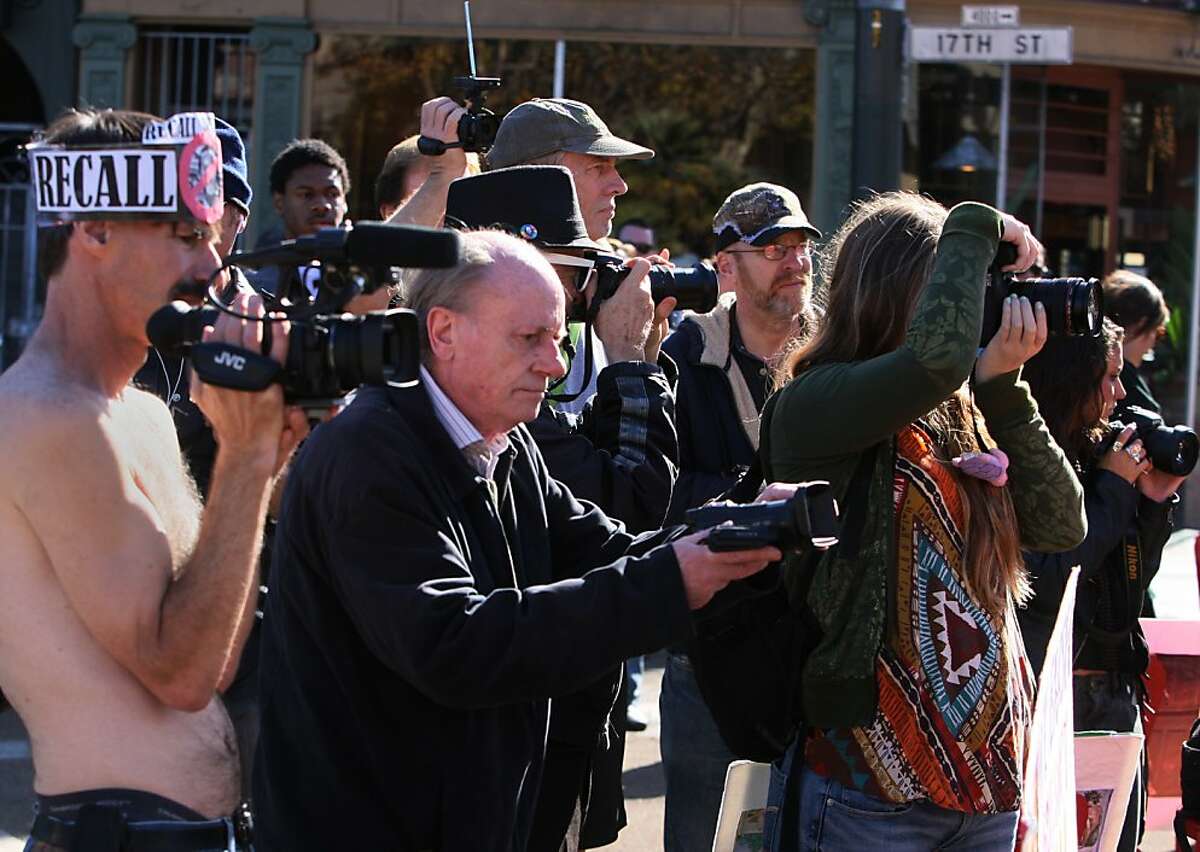 Nude Activists Cause A Stir At Protest In Castro