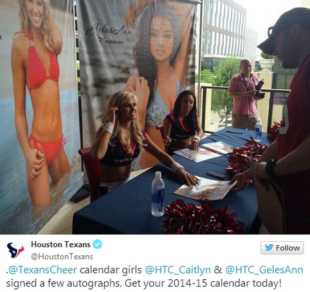 Texans Cheerleaders Release Latest Swimsuit Calendar