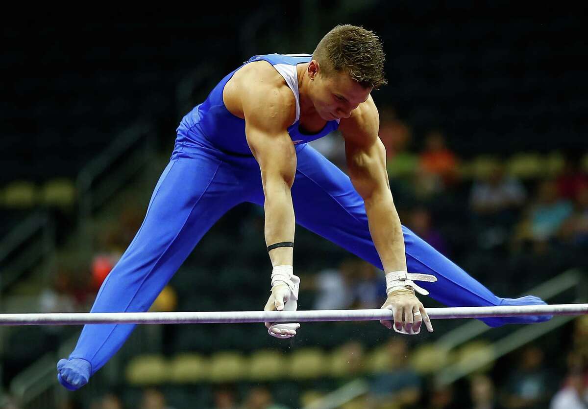 Men S Gymnastics Mikulak Wins All Around Title Houston S Horton