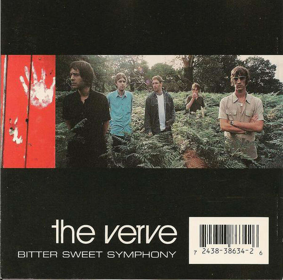 the verve, "bitter sweet symphony," 1997, peaked at no. 12.