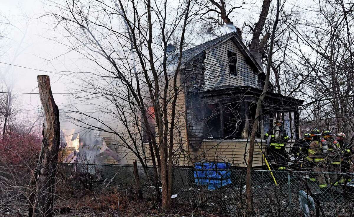 Fire Badly Damages House