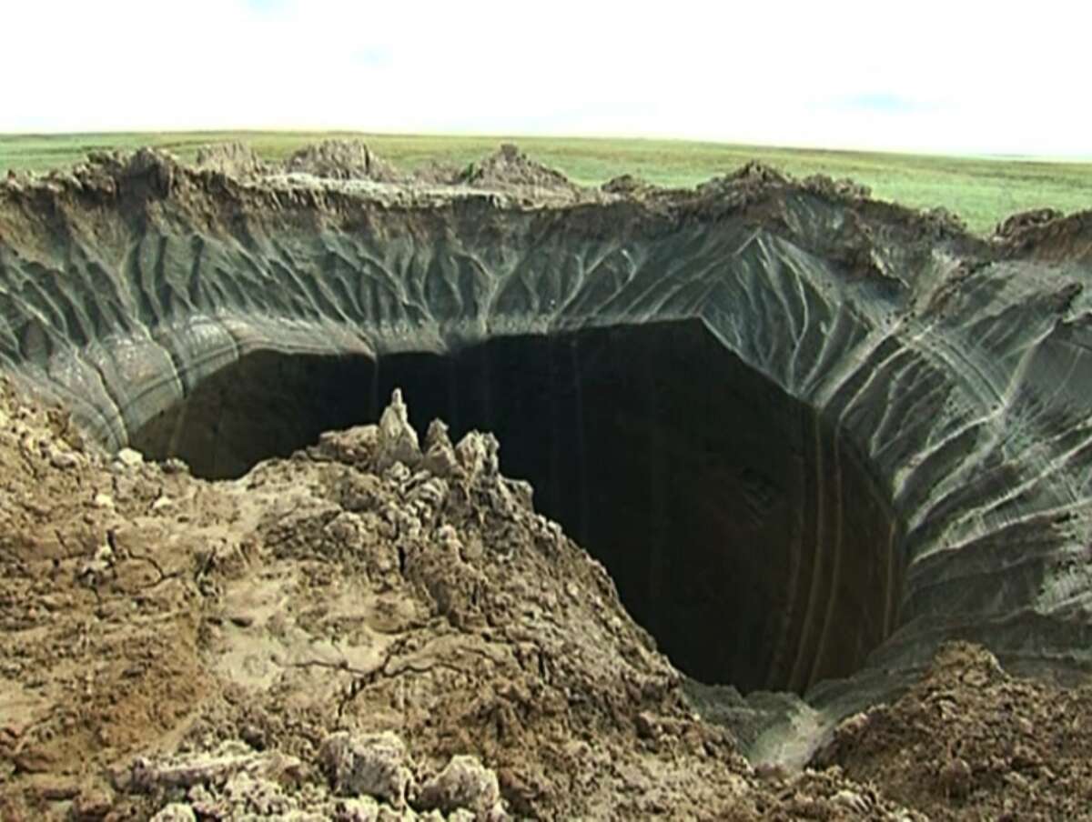 Mystery Crater In Siberia