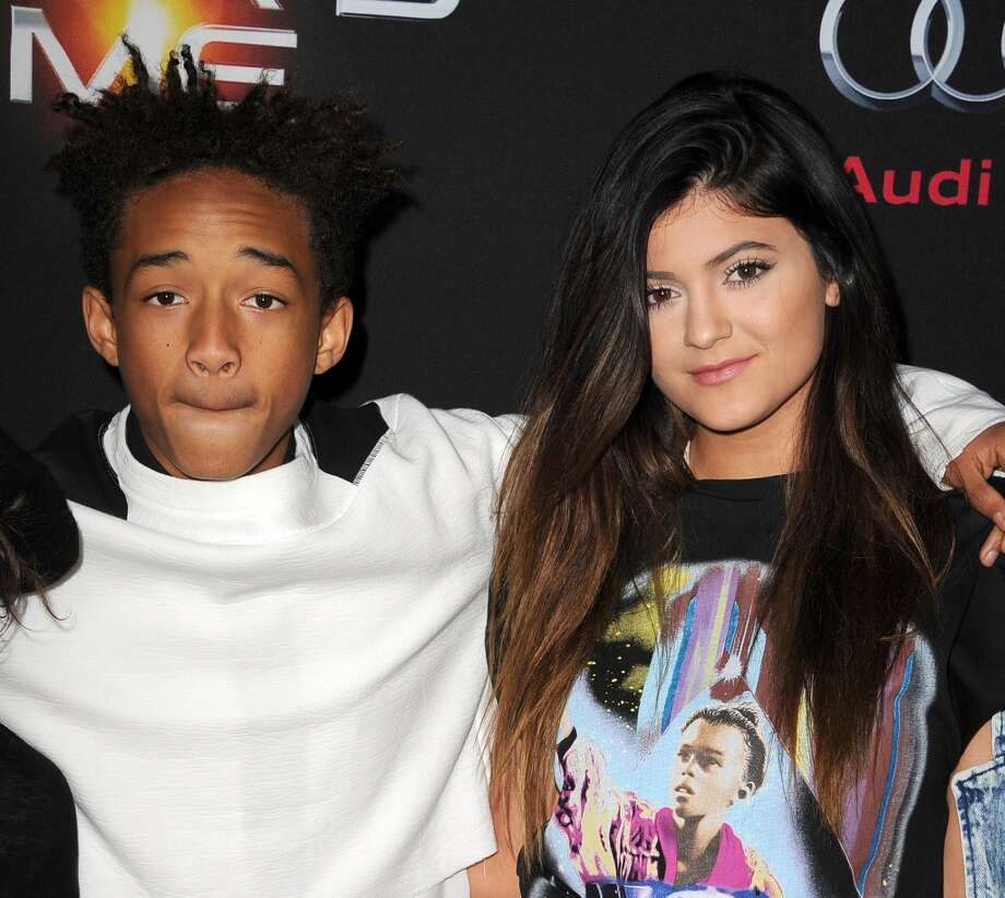 jaden smith and kylie jenner arrives at the "ender"s game" - los