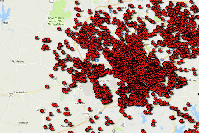 Registered Sex Offender Map Of San Antonio Area Zip Codes