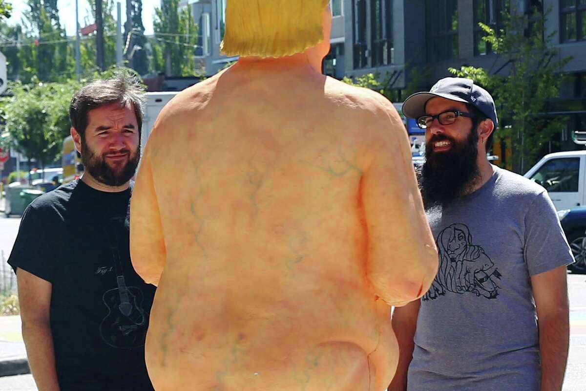 Supervisor Tries To Save Naked Trump Statue In SFs Castro