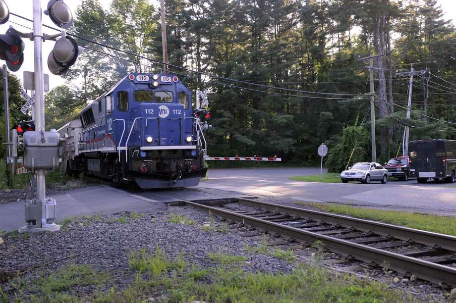 file photo of the long ridge road railroad crossing in west