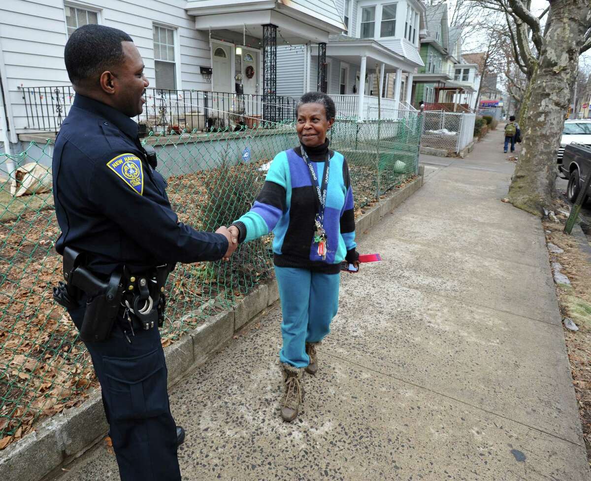 Photos Of New Haven Police Officer Robert Hayden Walking The Beat In