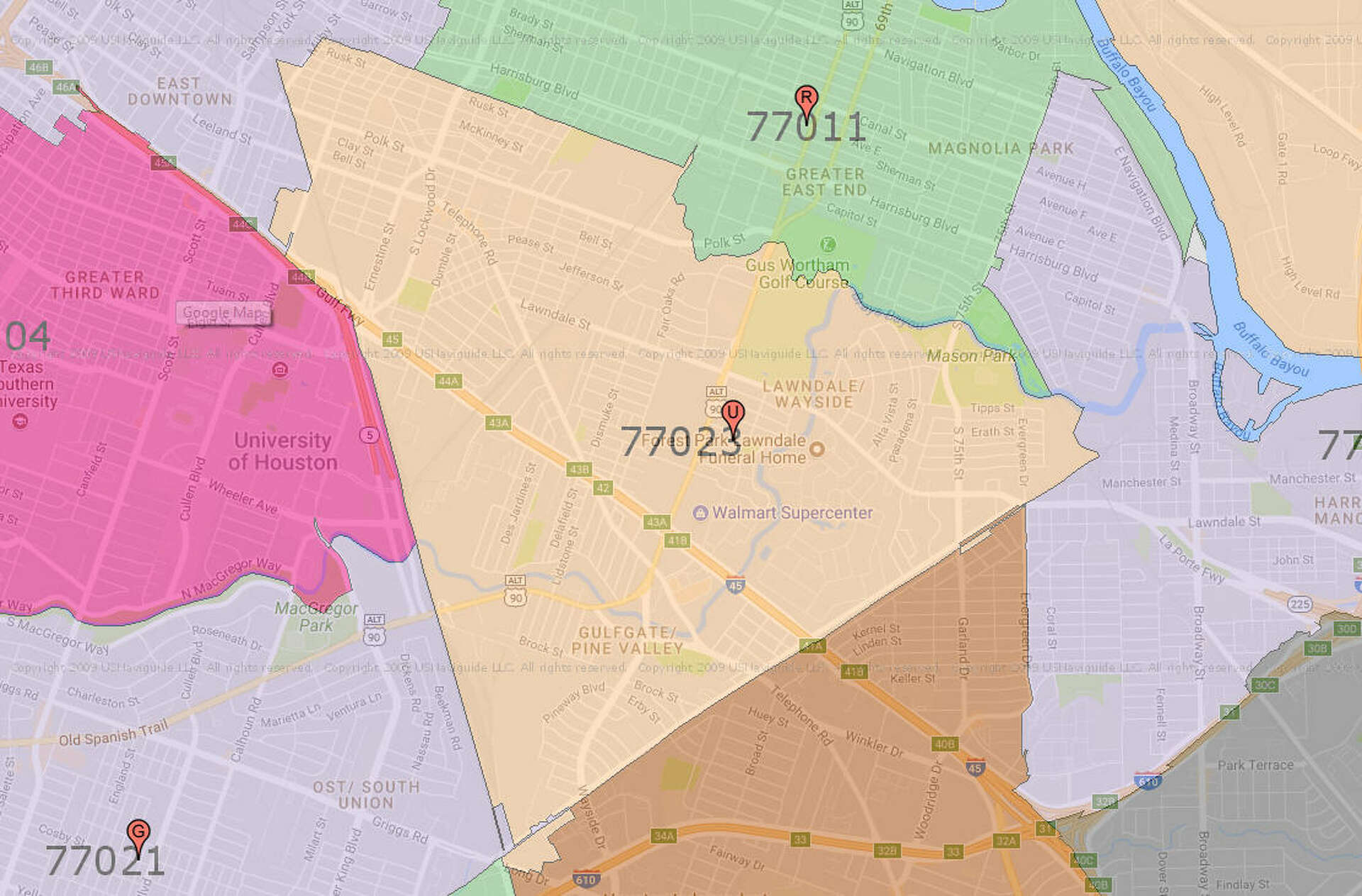 Houston Neighborhoods With The Most Registered Sex Offenders