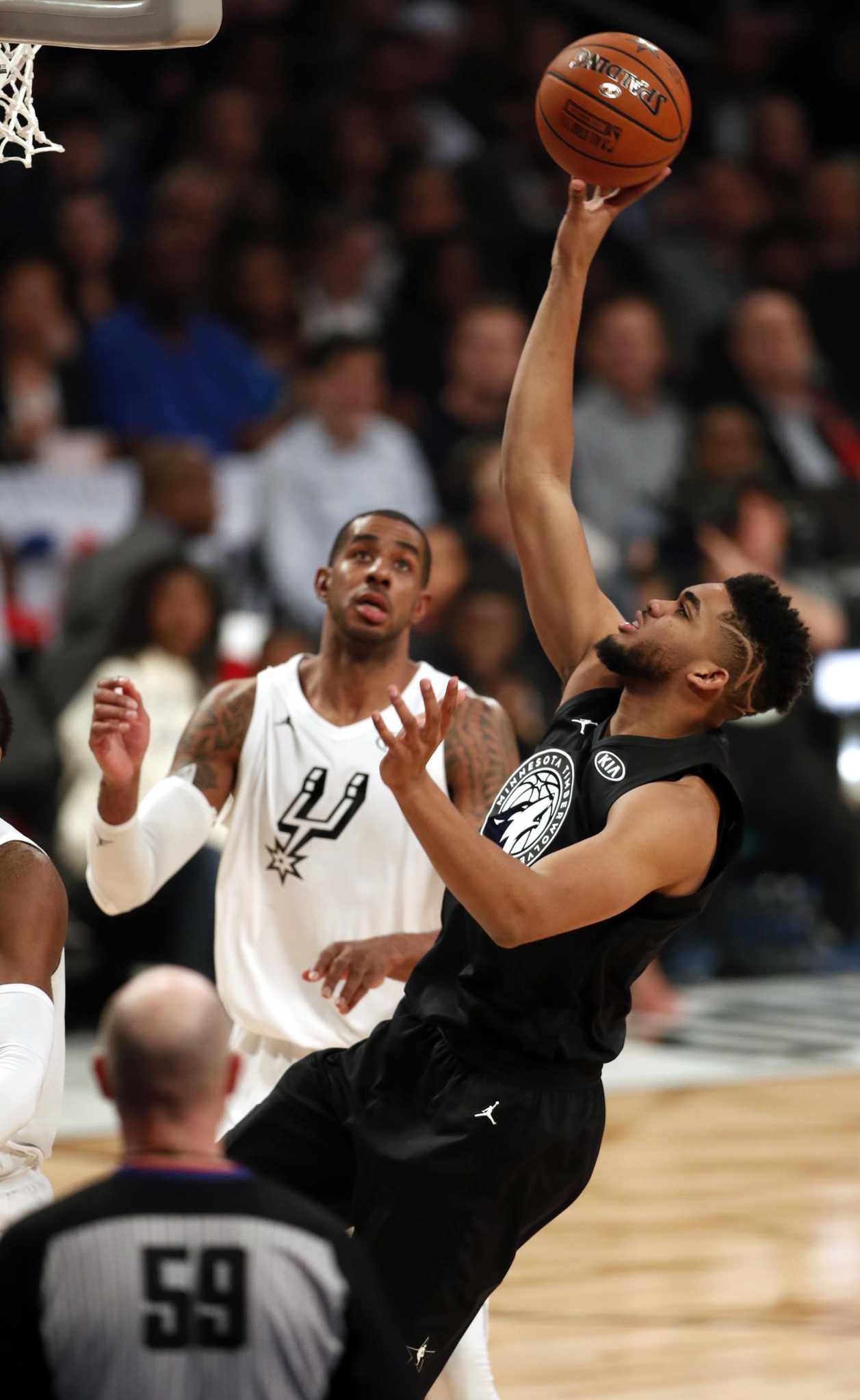 Spurs’ Aldridge plays sparingly in NBA All-Star Game