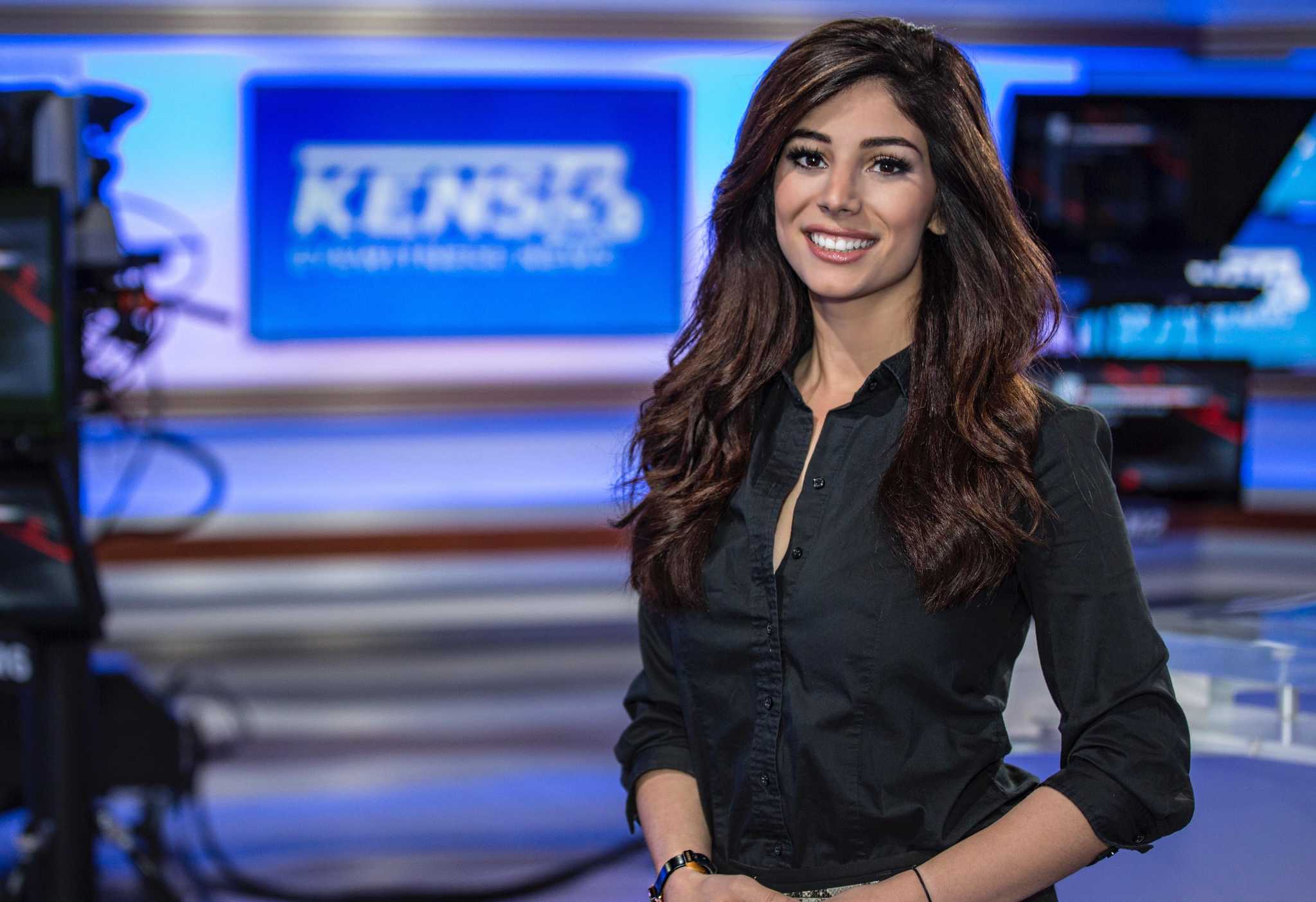 Very sexy girl news anchor