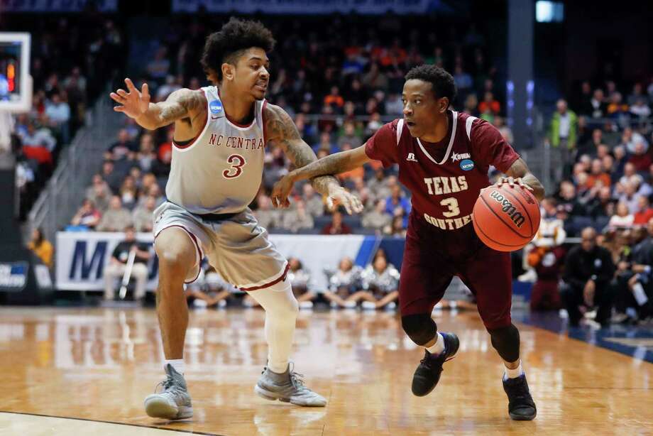 right drives against north carolina central's brandon