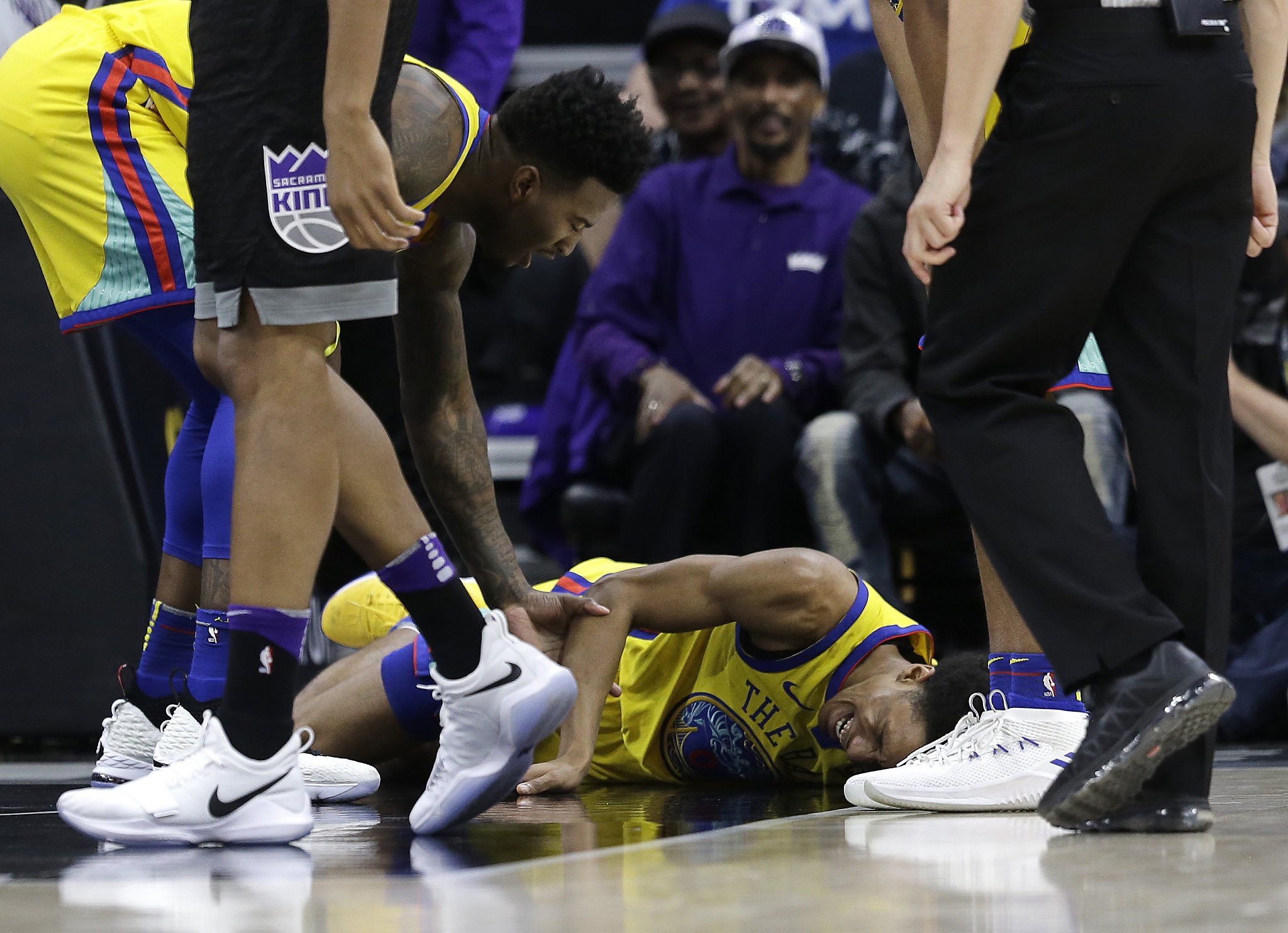 Patrick McCaw on spine injury: ‘I’m just thankful to be able to stand’