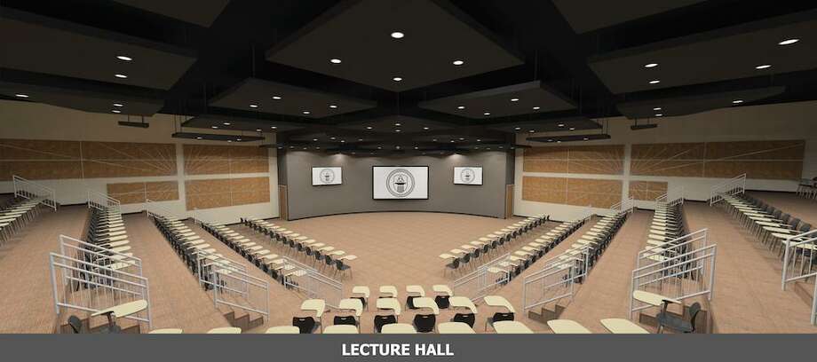 here is a computer-generated rendering of the new lecture hall