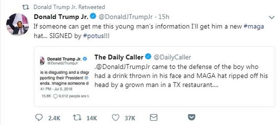 推特donald_s,donald_s donald trump jr., brad parscale weigh in on maga