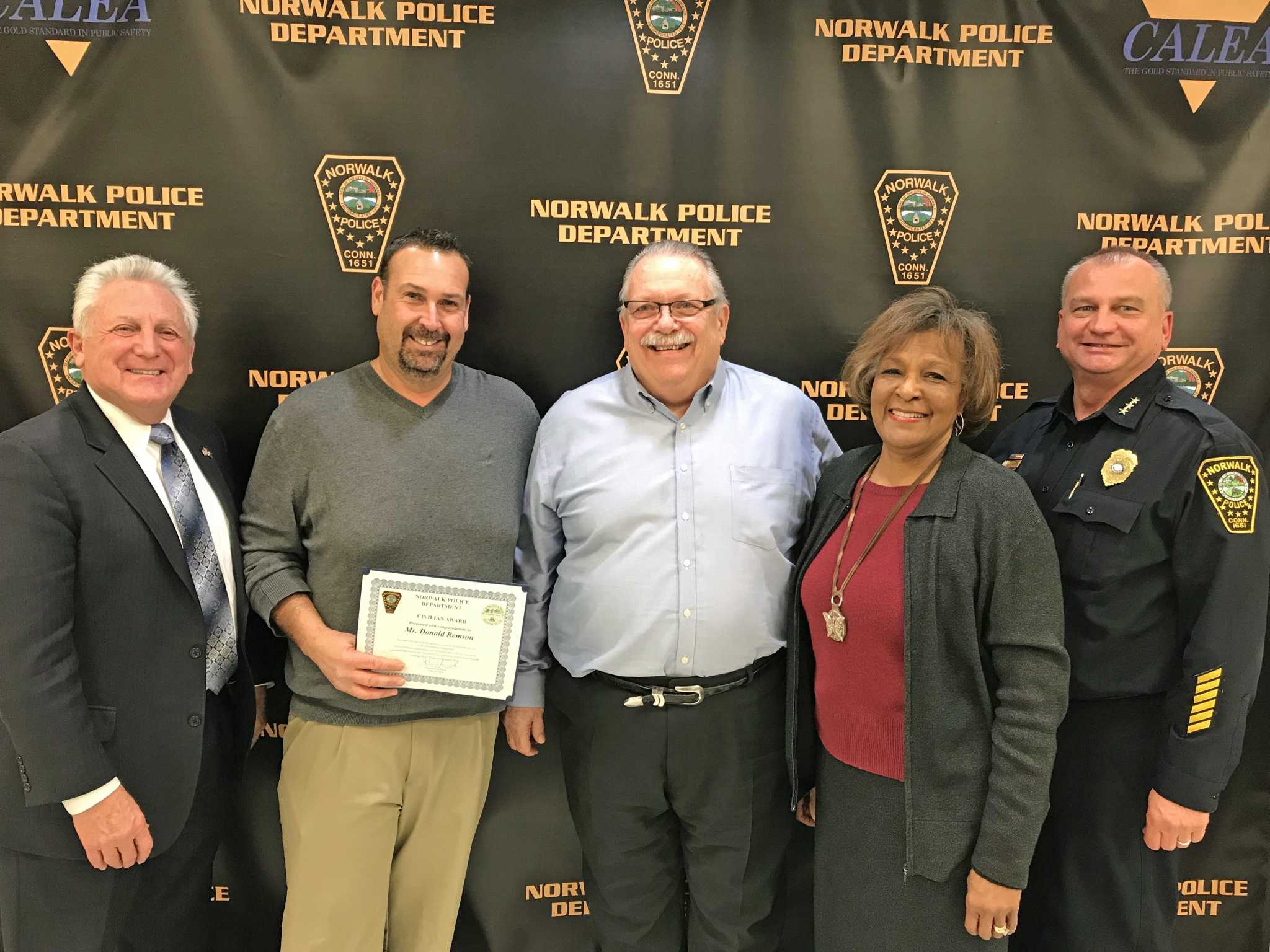 Norwalk Police Commission Recognizes Officers And Civilians Promotes Two