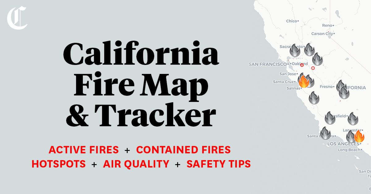 California Fire Map August 2020 California Fire Map: Tracking wildfires near me, across SF Bay 