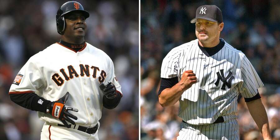 Photos of Barry Bonds and Roger Clemens