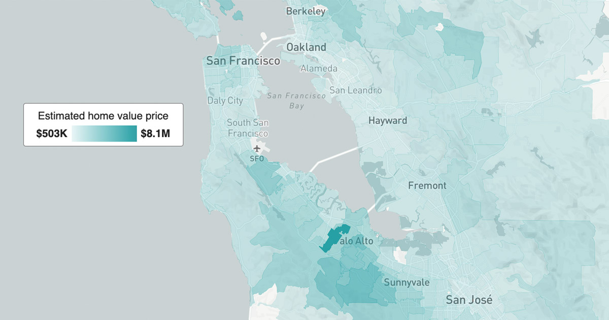 Home prices in every Bay Area city and ZIP code