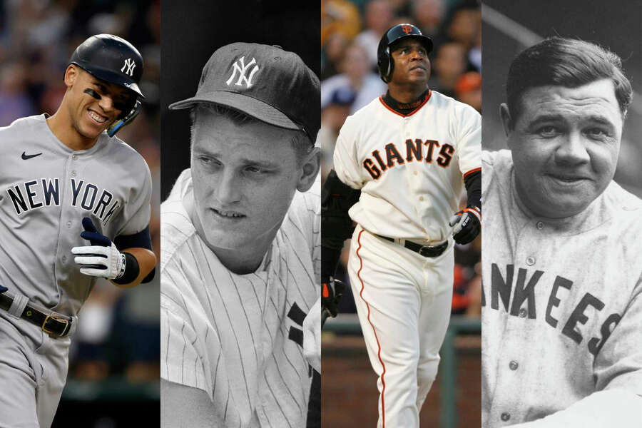 Aaron Judge, Roger Maris, Barry Bonds and Babe Ruth
