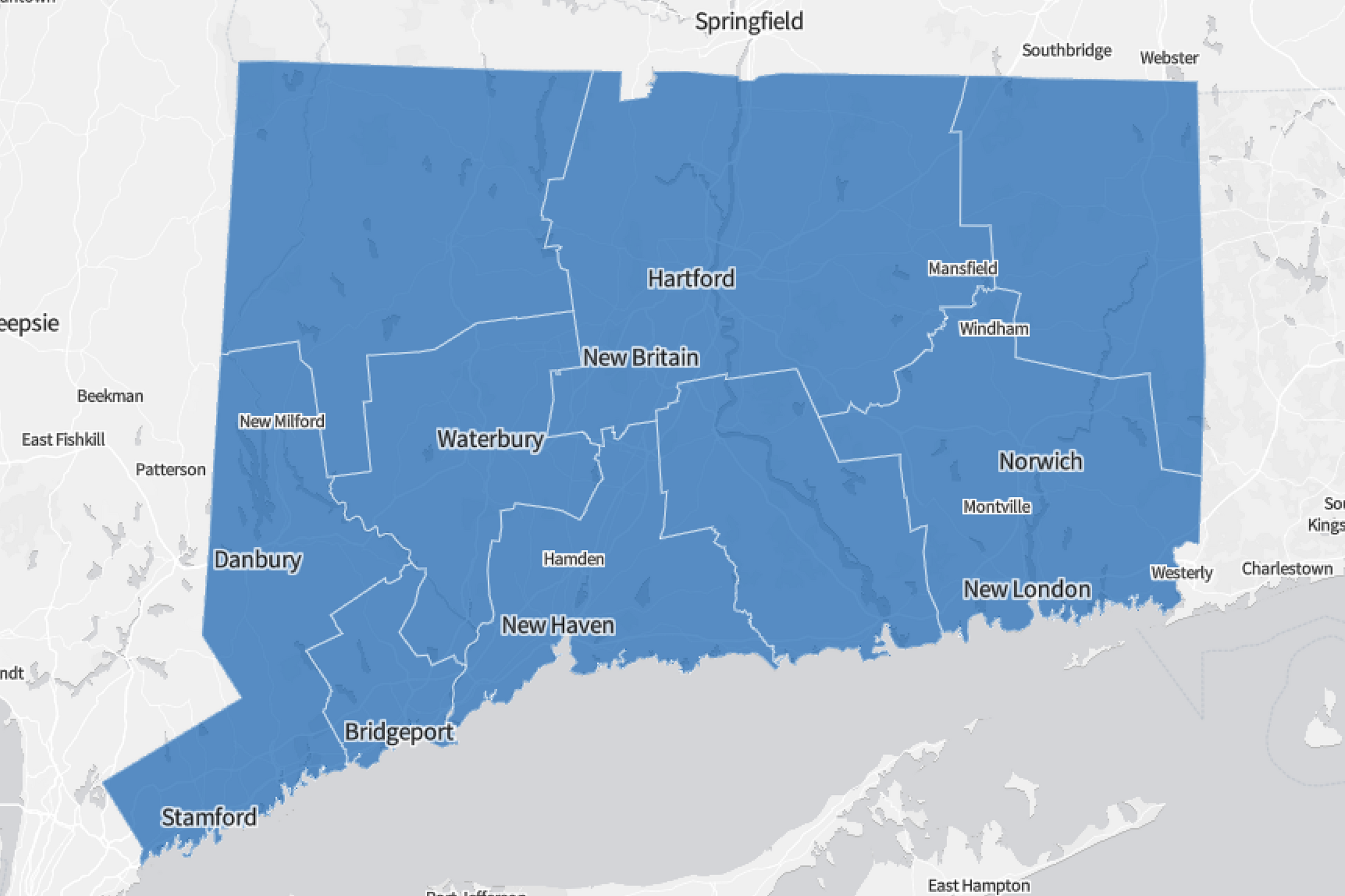 CT Census data no longer recognizes counties as regional planning