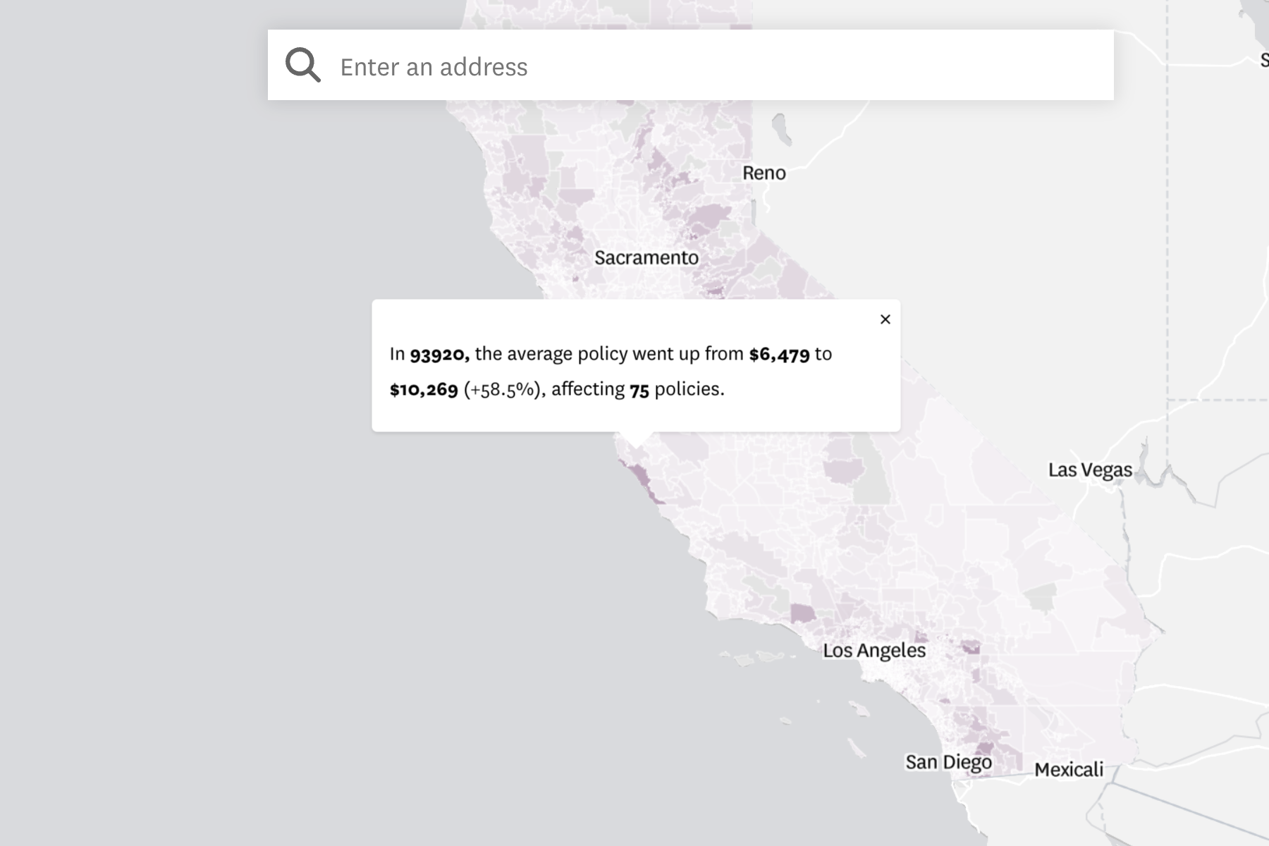 Map: Where State Farm California home insurance rates rose most