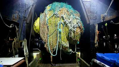 The trawling net on the Pioneer