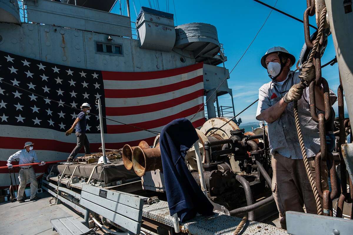 Historic WWII ship survives massive fire at San Francisco's Pier 45