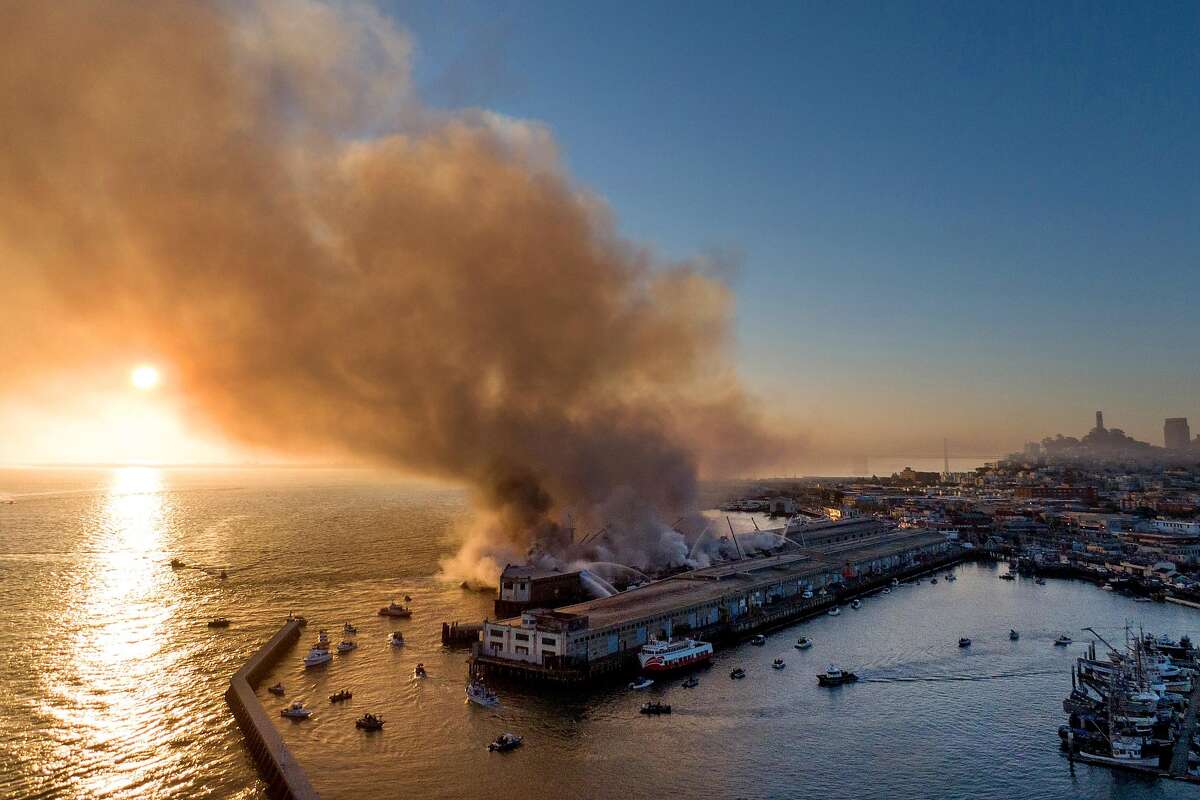 Historic WWII ship survives massive fire at San Francisco's Pier 45