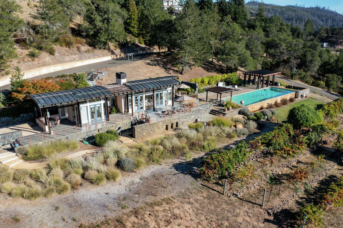 The home on this Wine Country estate is a luxury poolhouse Guess the