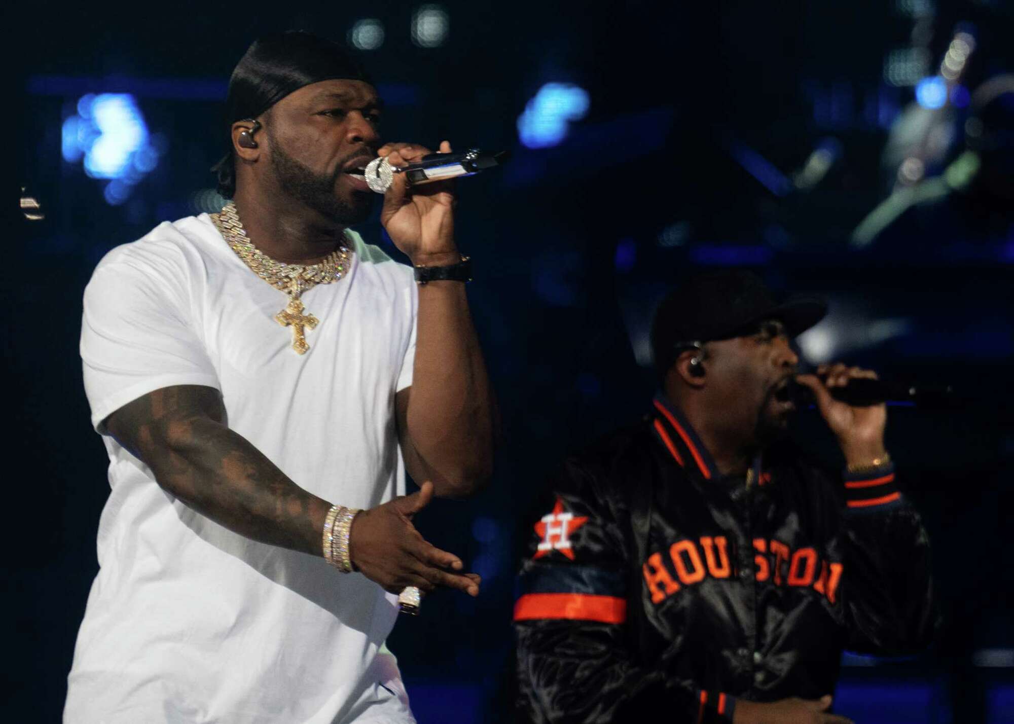 Photos from 50 Cent's debut Houston Rodeo concert