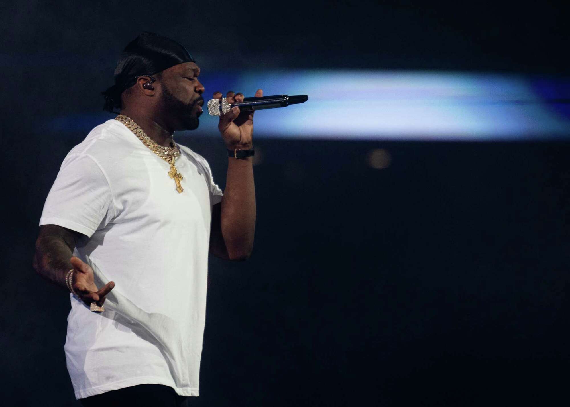 Photos from 50 Cent's debut Houston Rodeo concert