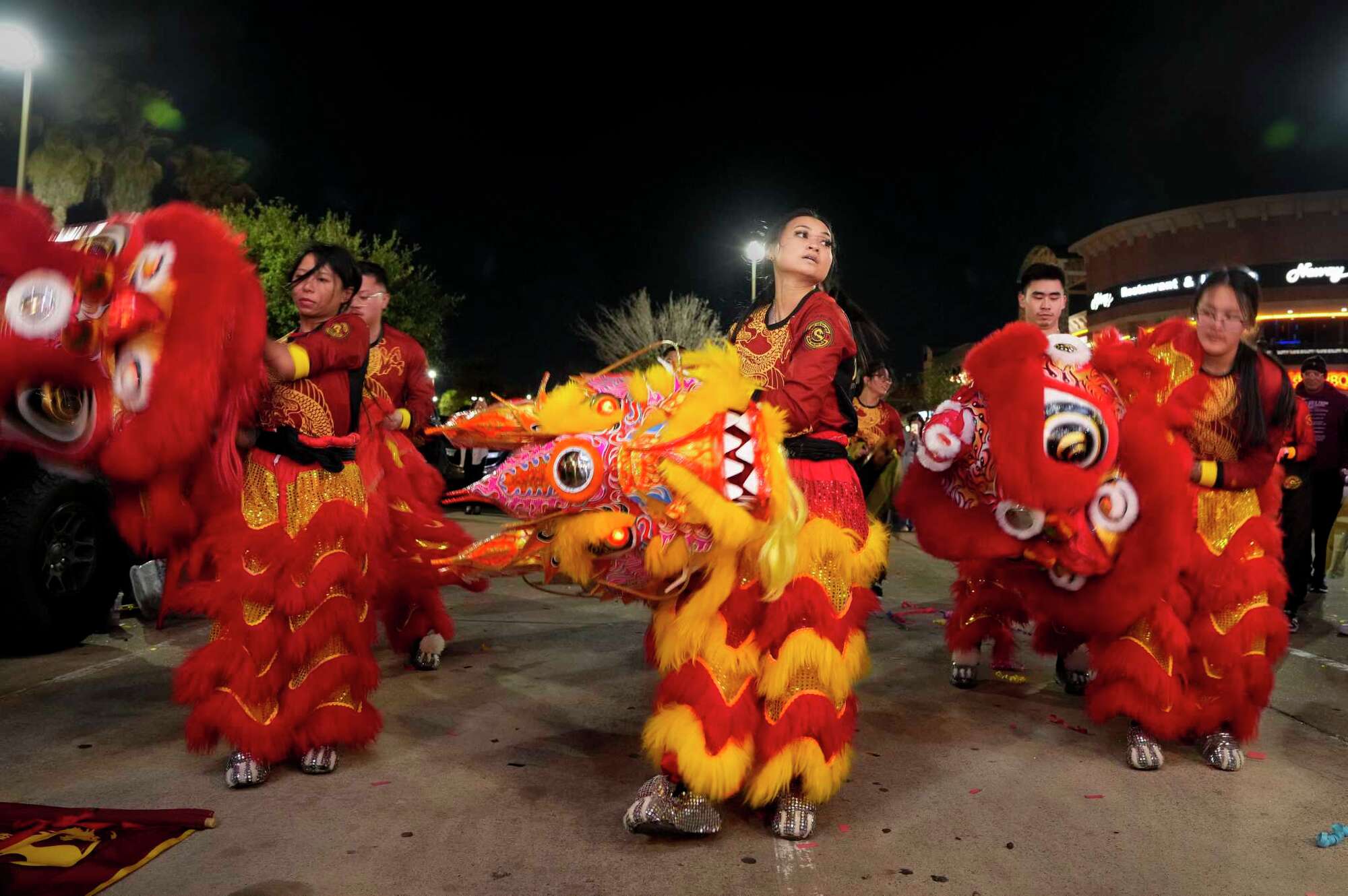Lee's Golden Dragon troupe has been performing in Houston for