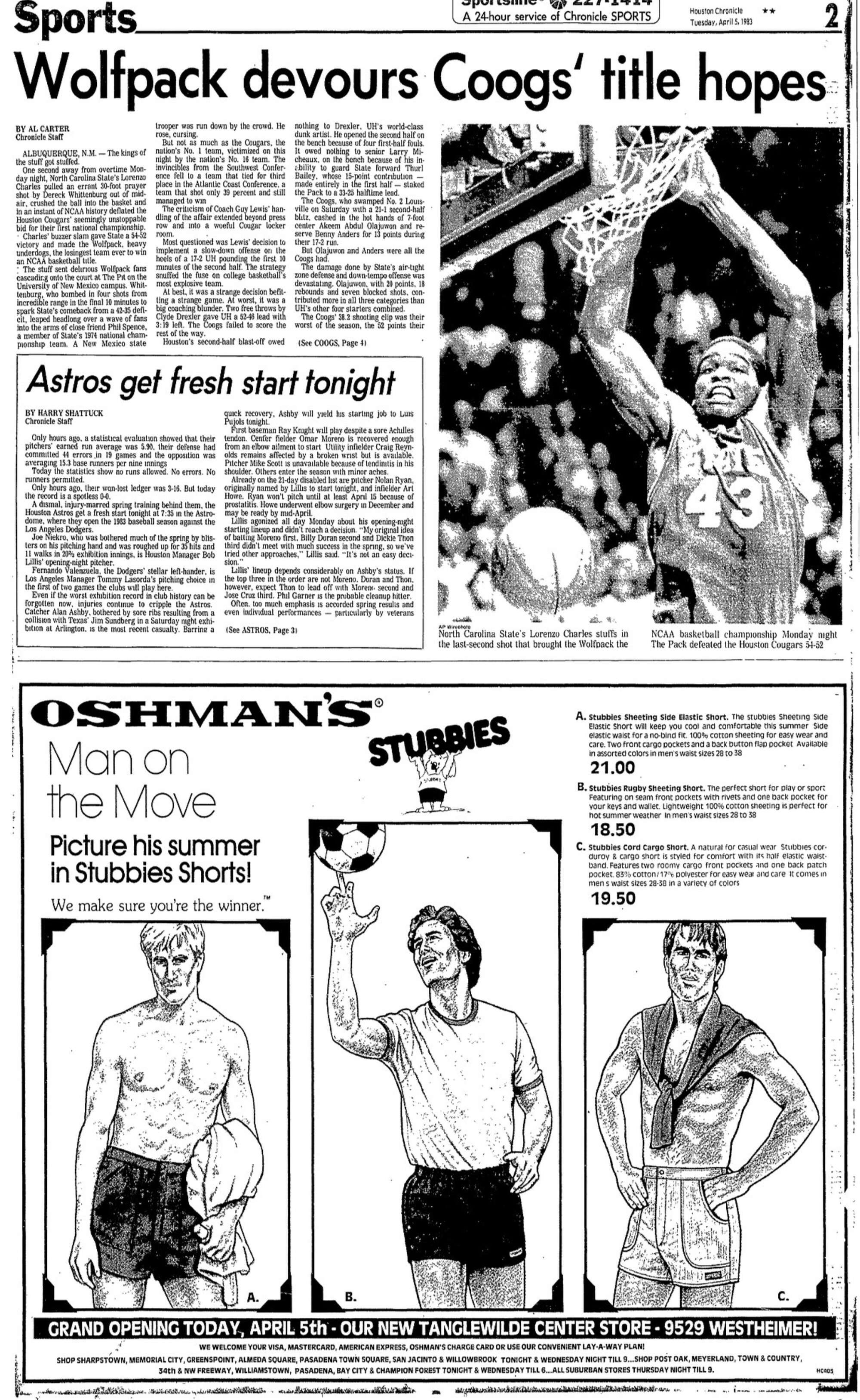 【新聞】FINAL  「FINAL TIMES ISSUE 1」 Houston Cougars' Final Four history: Close calls and heartbreak