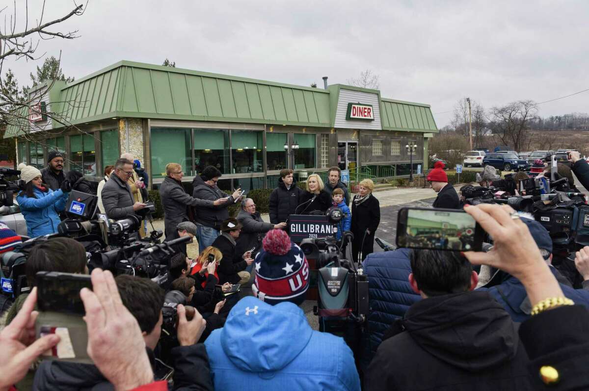 Jan. 16, 2019: A day after her appearance on "Late Night," Gillibrand starts campaigning at the Country View Diner in Brunswick. Read story.