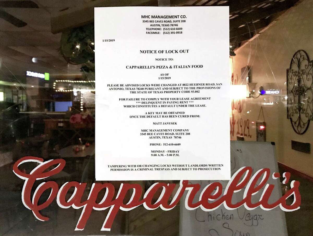 Capparelli’s Pizza & Italian Food at 8846 Huebner Road has permanently closed, owner Gina Capparelli said Thursday.
