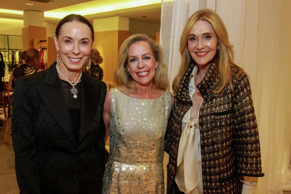 Sue Smith, from left, Rosemary Schatzman and Jana Arnoldy at the Houston Chronicle's Best Dressed "Hall of Fame" Dinner at Neiman Marcus.