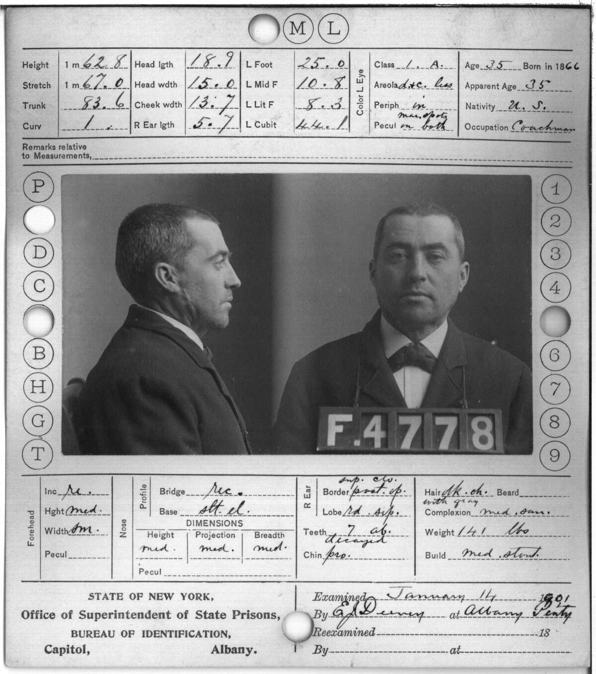 Haunting mugshots capture Albany prison's history