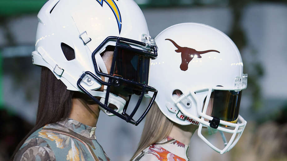 High End Designer Uses Texas Longhorns Helmet At Paris Fashion