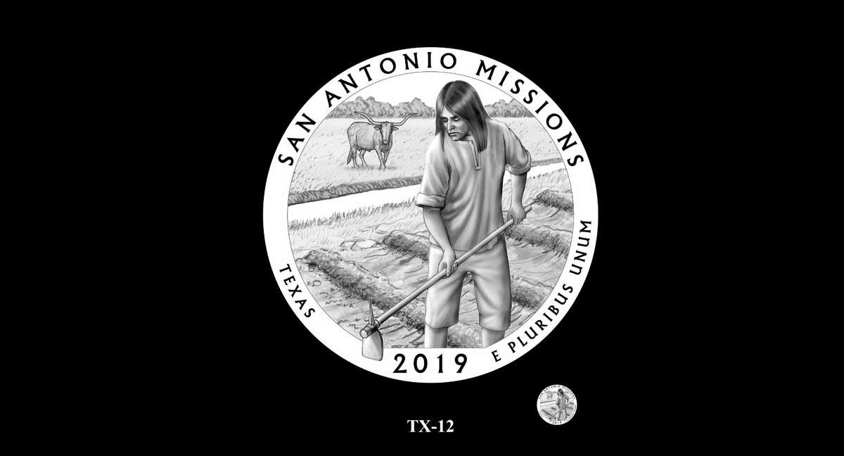 U.S. Mint considered 15 different designs before choosing one for the San Antonio missions quarter, which is part of the "America the Beautiful" collection. The quarter, which is now for sale and will be released into circulation in August 2019, is the sole Texas representative in the collection.