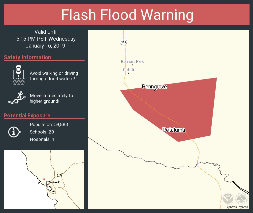 Flash flood warning issued for North Bay