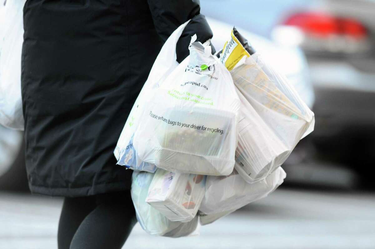 A new Connecticut law takes effect Thursday when customers will be charged 10 cents for plastic bags.