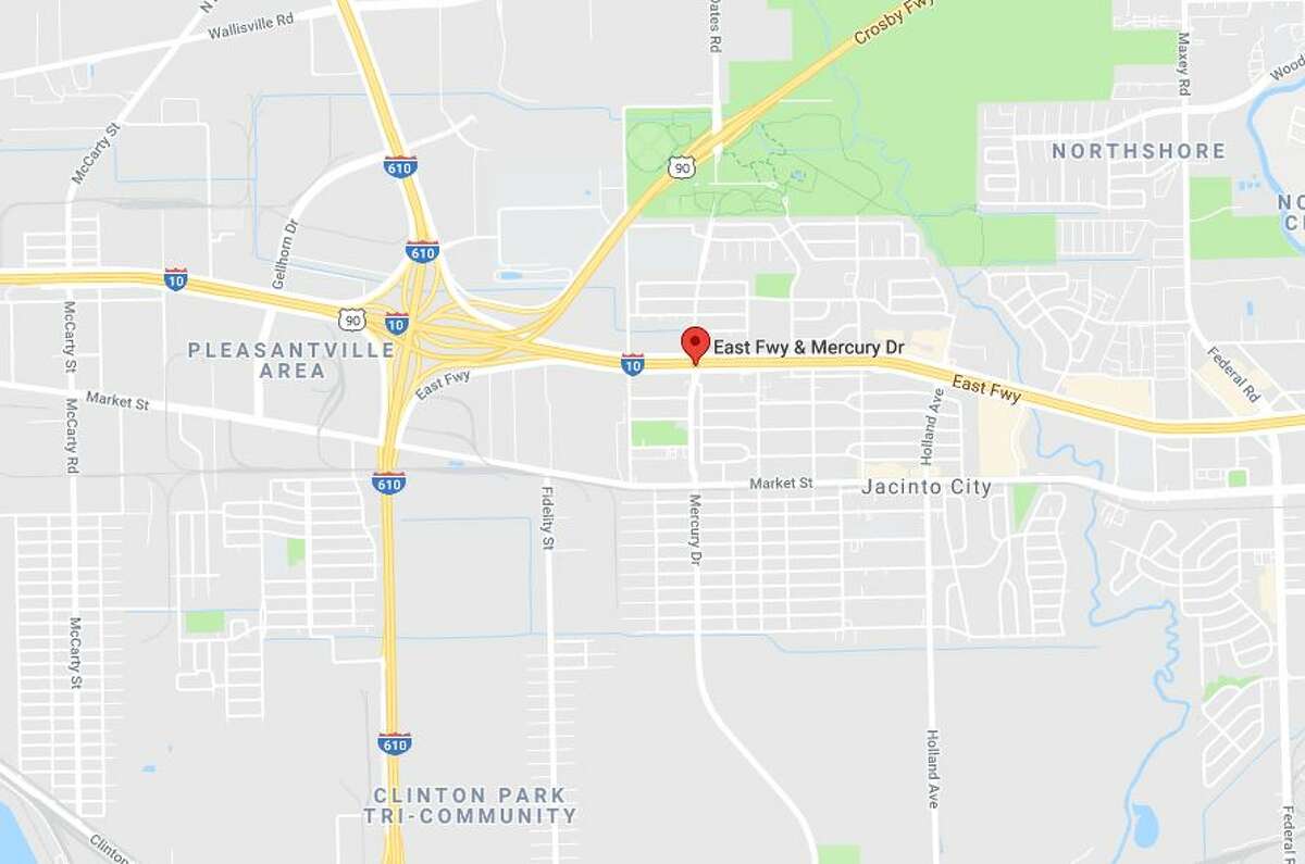 One person has died after a crash on the eastbound I-10 service road near Mercury, on Thursday, Jan. 17, 2019.
