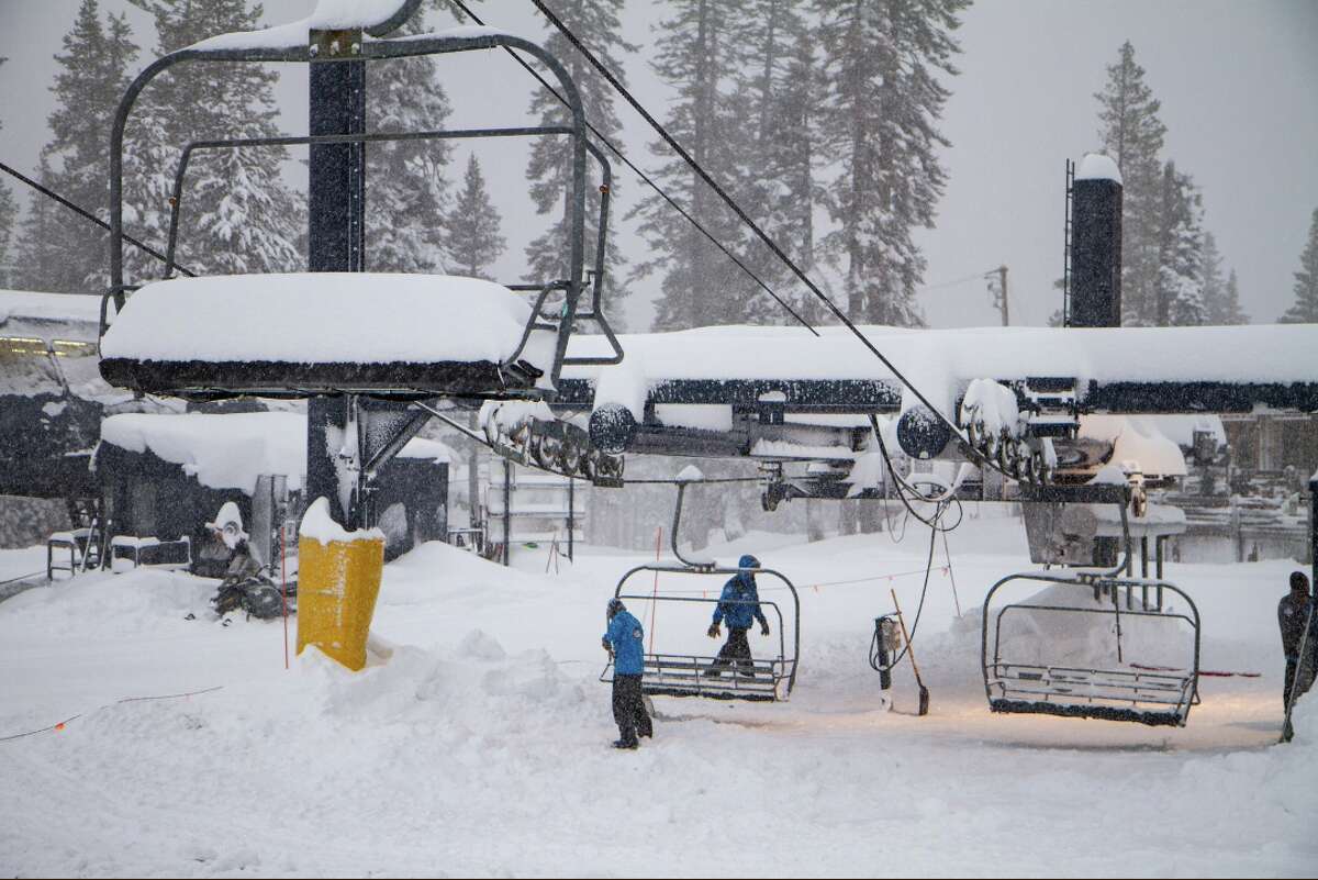Sierra resorts can count snowfall totals in feet. Here's what they look